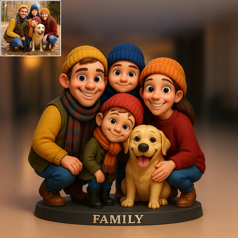 Custom Photo Pixar Cartoon Style Desk Decor