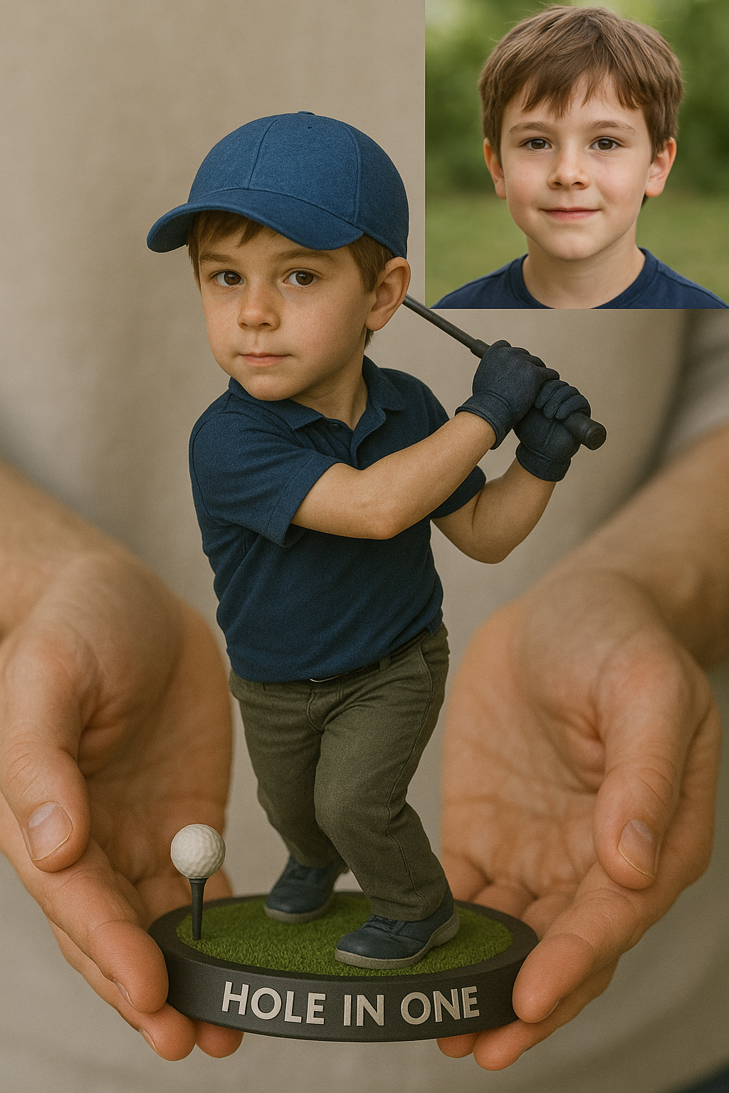 Custom Golf Portrait Desk Decor