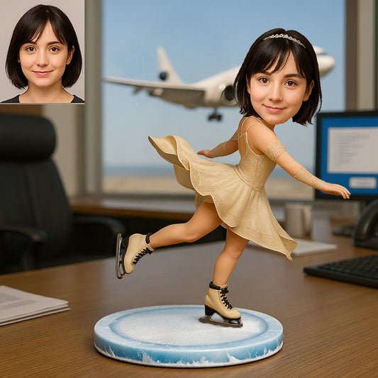 Personalised Photo Skating Desktop Decoration