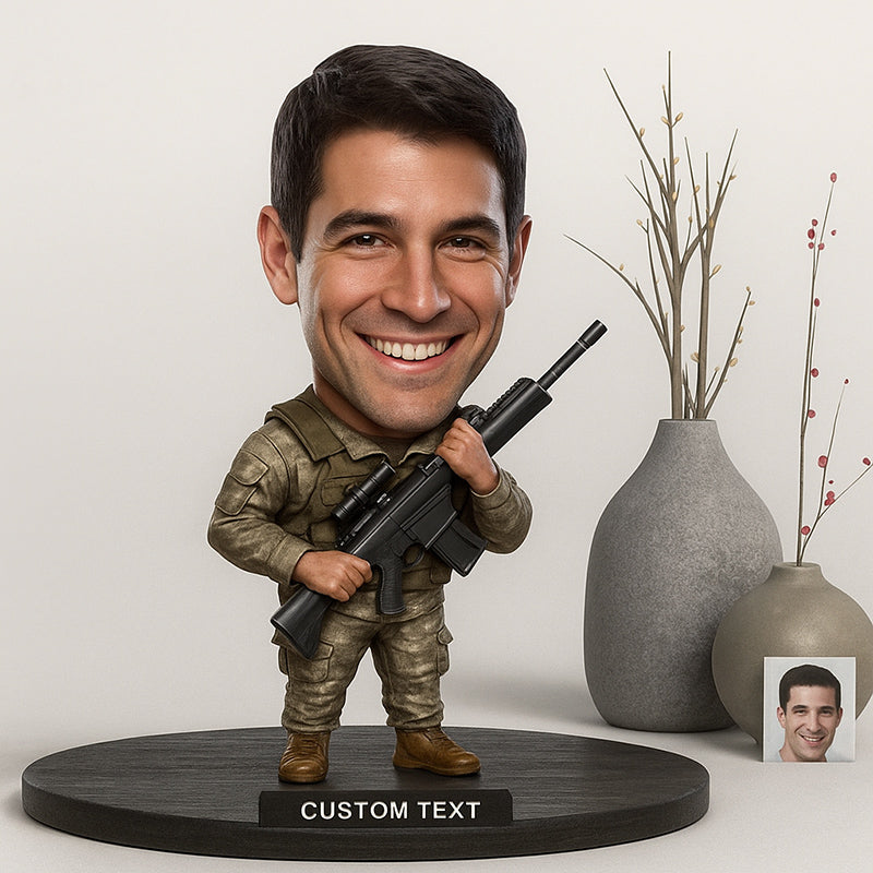 Personalized Soldier Desktop Ornament