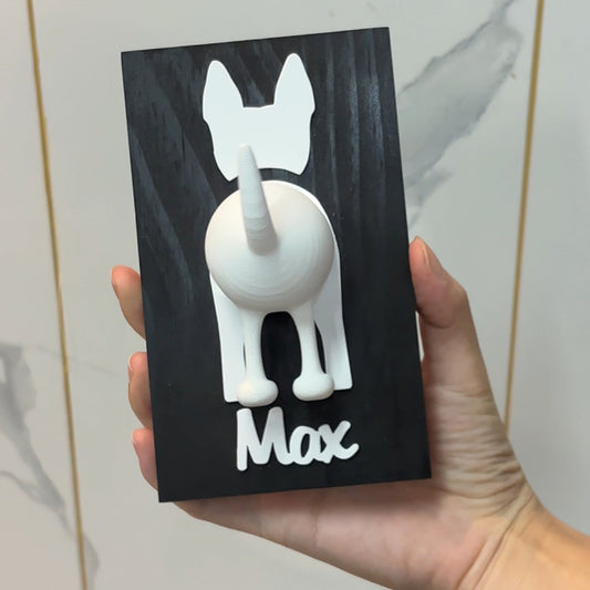 Personalized Dog Leash Holder, Leash Hook ,Dog Butt Leash Holder For Wall, Gift for Dogs, Dog Hanging Sign