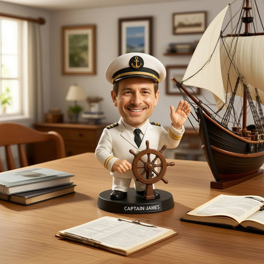 Custom Nautical Captain Portrait Figurine