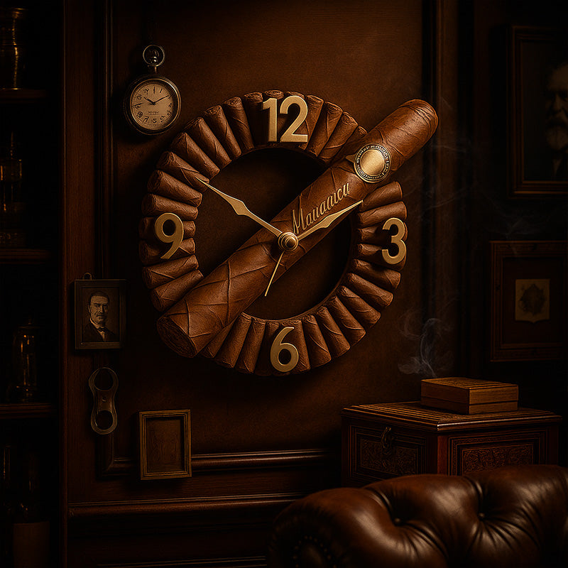 Personalized cigar clock