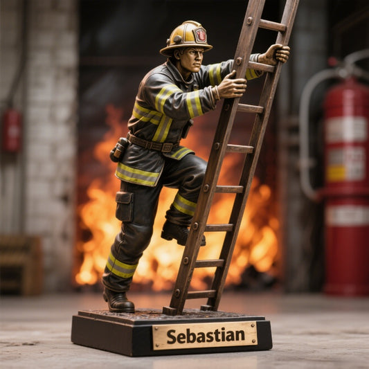 Personalized Firefighter Desk Plaque
