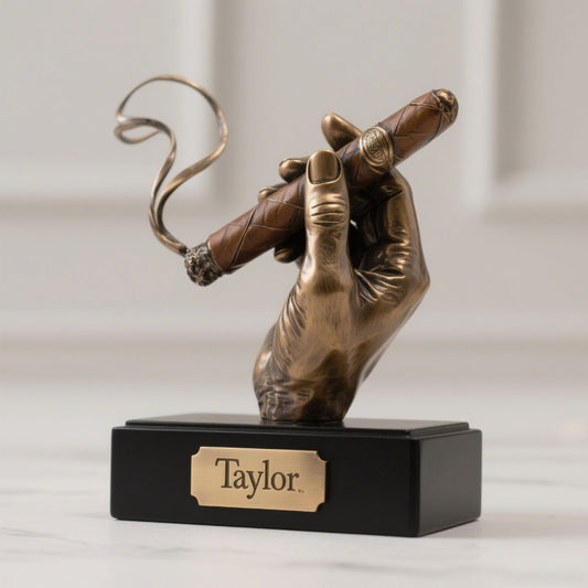 Handcrafted Personalized Cigar Desk Sign