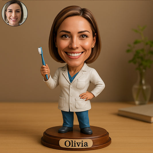 Personalized Dentist Portrait Desktop Figurine
