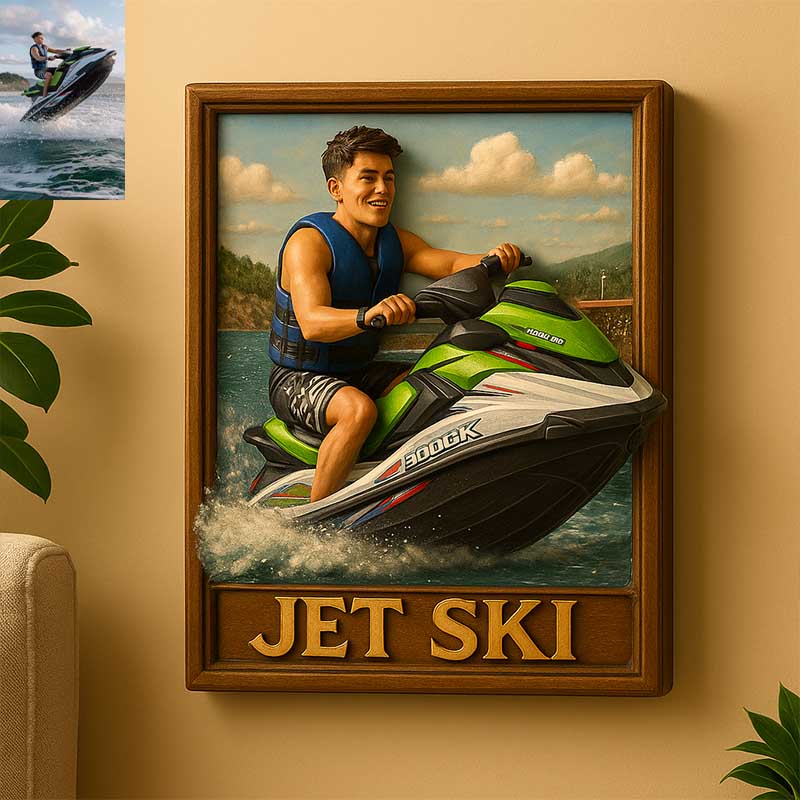 Customized Sea Motorboat Theme Photo Frame