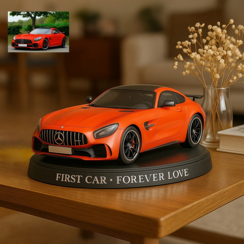 Custom Your Car Photo Decorative Figurine,Car Lover Gift,Car Photo Gift,First Car Gift,Car Gift For Men,Gift For Car Collectors,Car Gift For Husband