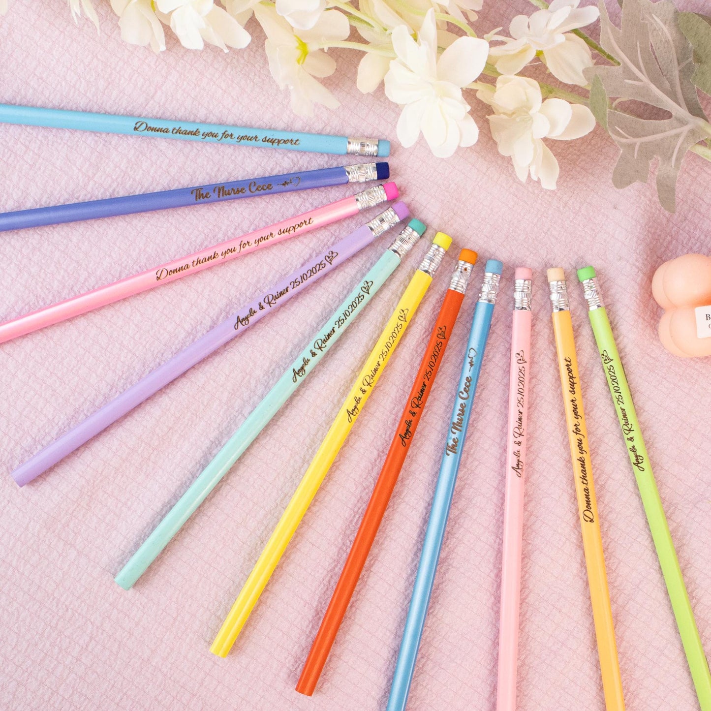 Custom Pencils, Personalized Pencils, Back to School, Gift, Wedding, Birthday, Teacher Gift, Teacher Appreciation, Stocking Stuffers