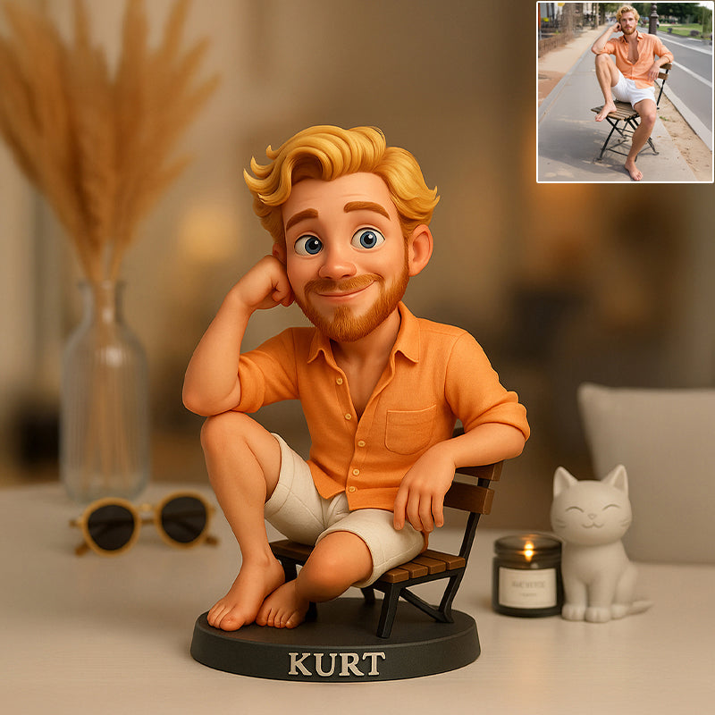Custom Photo Pixar Cartoon Style Desk Decor