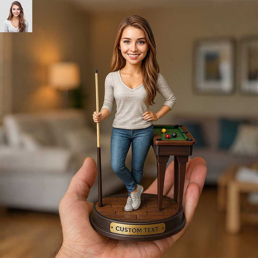 Custom Cartoon Billiards Figurine