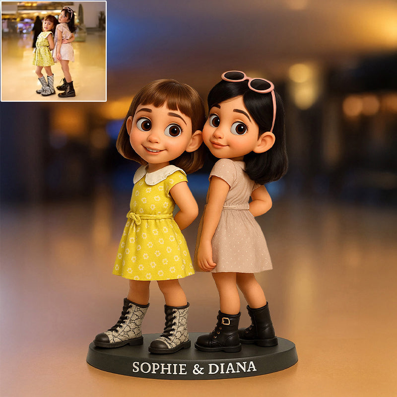 Custom Photo Pixar Cartoon Style Desk Decor