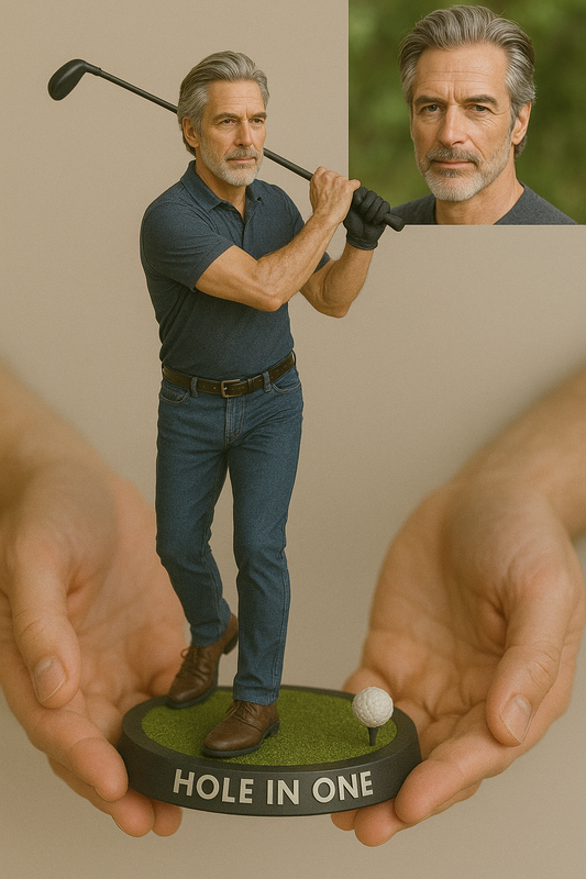 Custom Golf Portrait Desk Decor