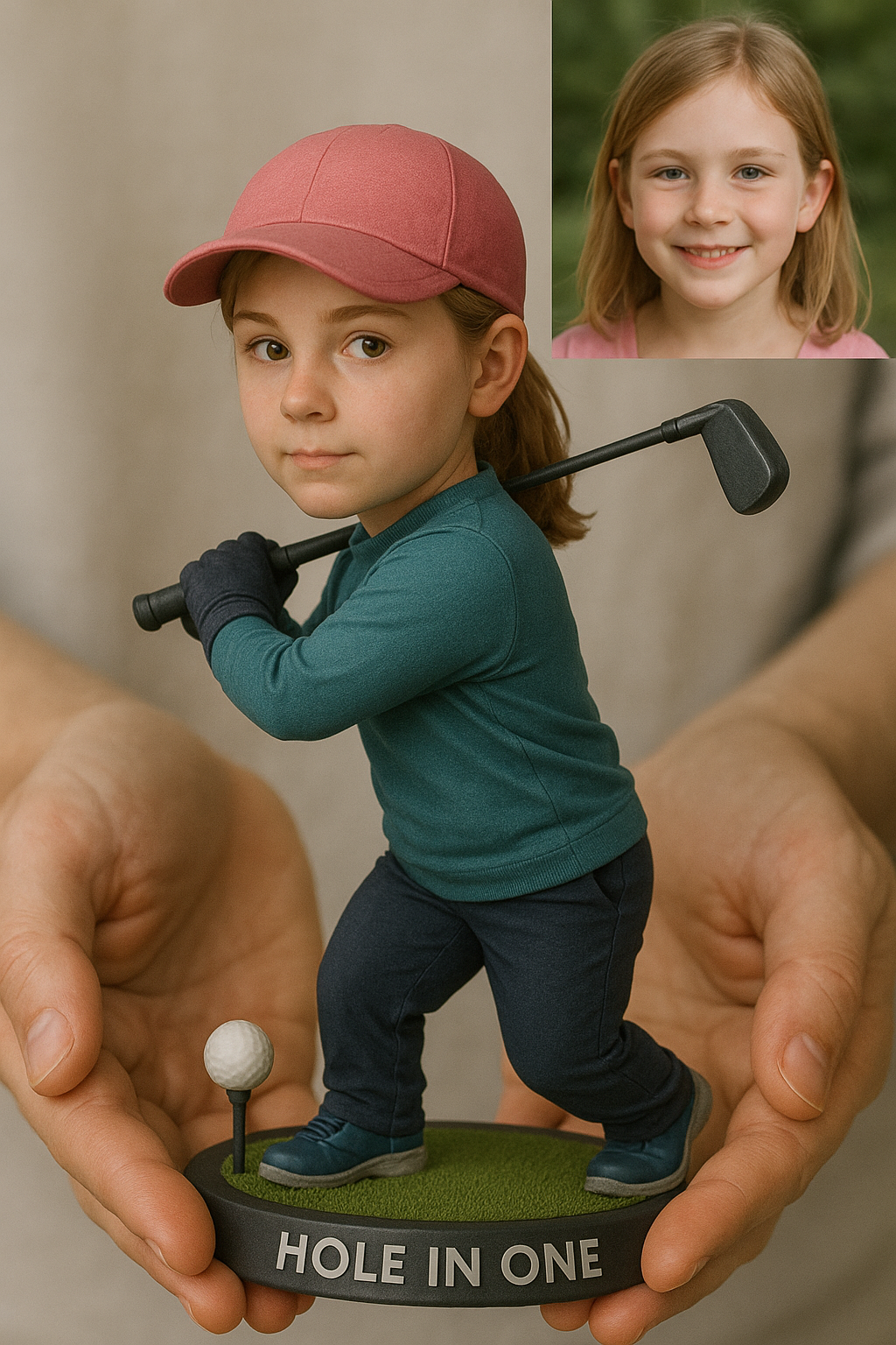 Custom Golf Portrait Desk Decor