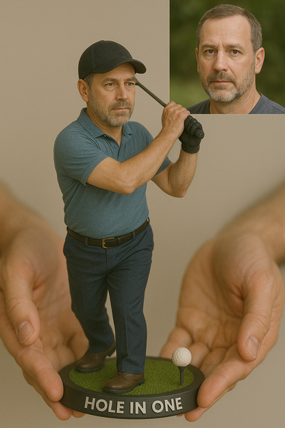 Custom Golf Portrait Desk Decor