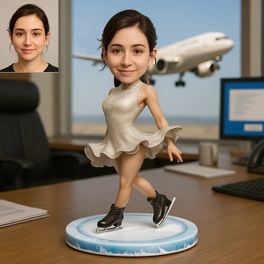 Personalised Photo Skating Desktop Decoration