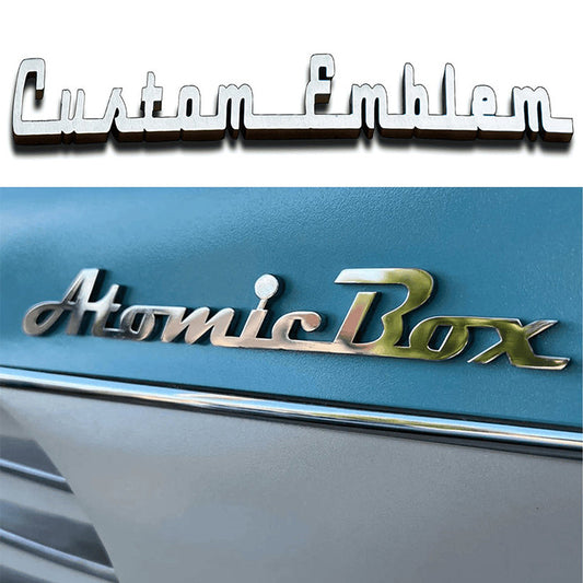 Custom Car Enthusiast Metal Badges