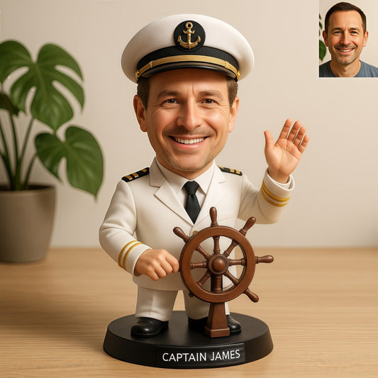 Custom Nautical Captain Portrait Figurine