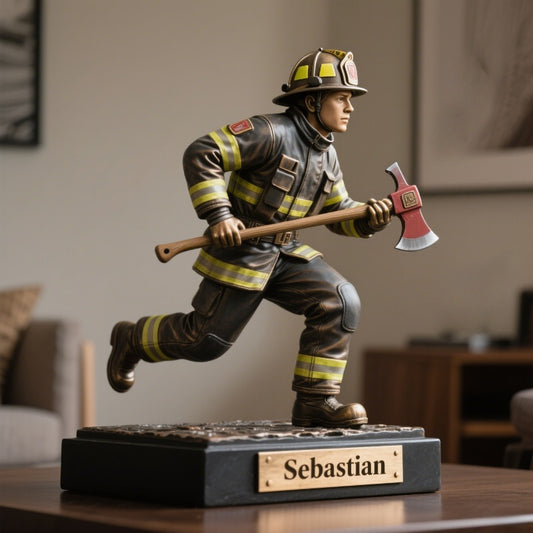 Personalized Firefighter Desk Plaque