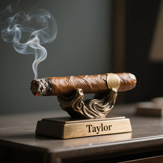 Handcrafted Personalized Cigar Desk Sign