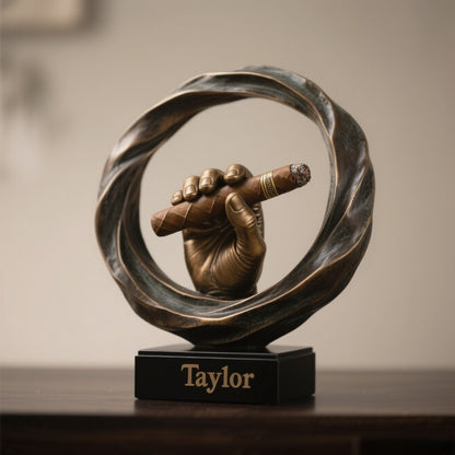 Handcrafted Personalized Cigar Desk Sign