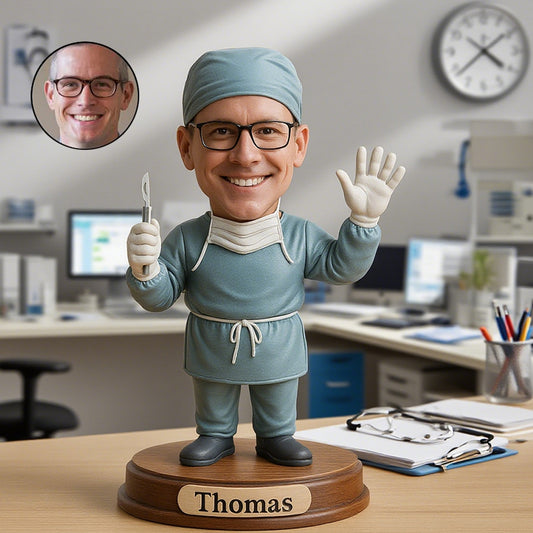 Personalized Surgeon Portrait Desktop Figure