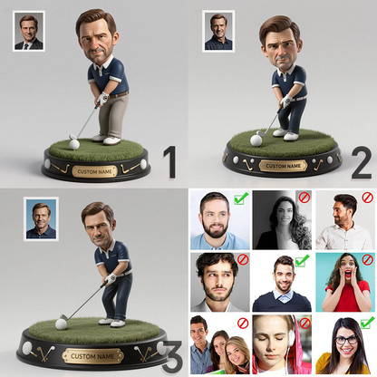 Customized golf ball photo desktop decorative items