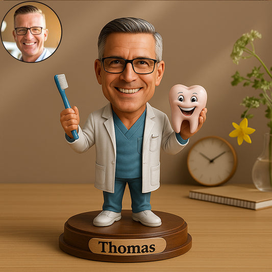 Personalized Dentist Portrait Desktop Figurine