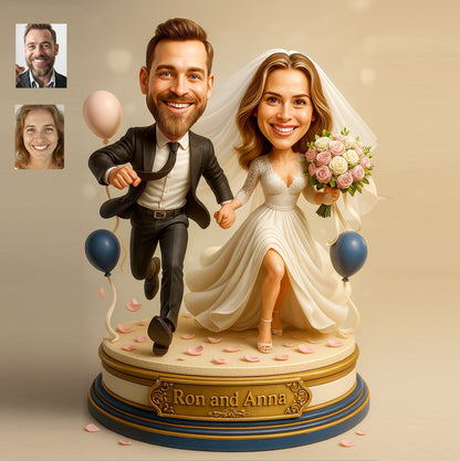 Custom Cartoon Portrait Gift for Wedding Couple