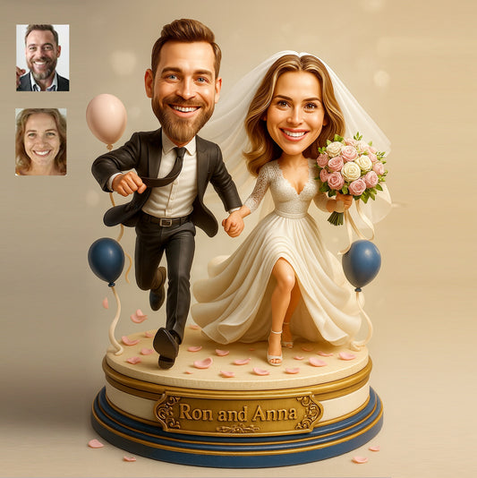 Custom Cartoon Portrait Gift for Wedding Couple