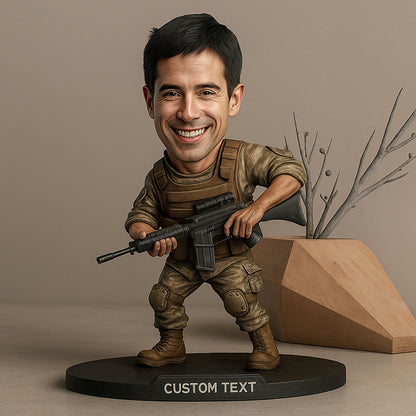 Personalized Soldier Desktop Ornament