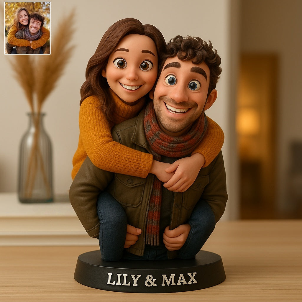Personalized Photo Pixar Cartoon Style Plaque