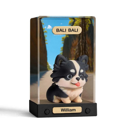 Custom 3D Mini Figure From Your Photo Personalized Background Toy Figure with Acrylic Box Decoration Gifts For Him/Her