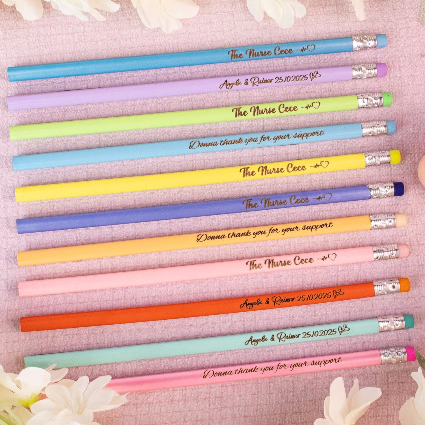Custom Pencils, Personalized Pencils, Back to School, Gift, Wedding, Birthday, Teacher Gift, Teacher Appreciation, Stocking Stuffers
