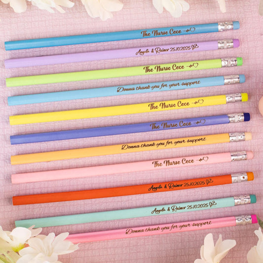 Custom Pencils, Personalized Pencils, Back to School, Gift, Wedding, Birthday, Teacher Gift, Teacher Appreciation, Stocking Stuffers