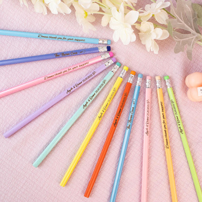 Custom Pencils, Personalized Pencils, Back to School, Gift, Wedding, Birthday, Teacher Gift, Teacher Appreciation, Stocking Stuffers