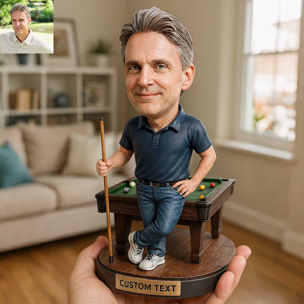Custom Cartoon Billiards Figurine