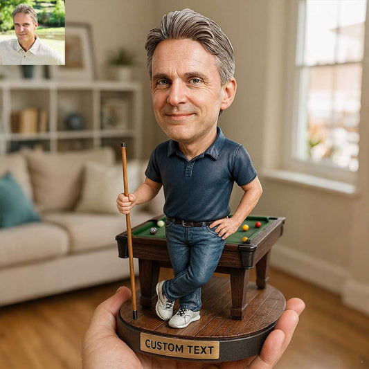 Custom Cartoon Billiards Figurine