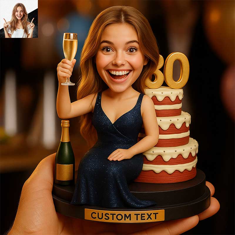 Personalized birthday party cartoon sculpture decoration