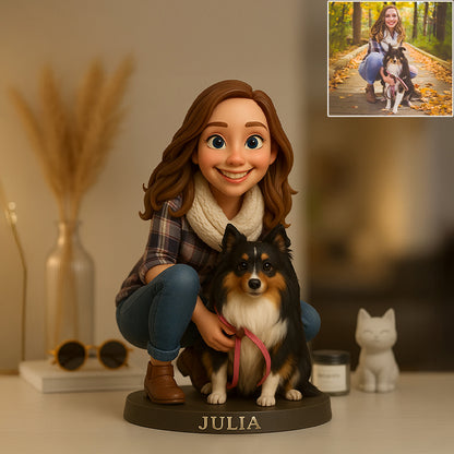 Custom Photo Pixar Cartoon Style Desk Decor